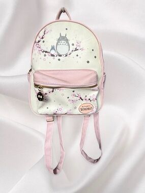 Loungefly Pink & Cream Totoro Cherry Blossom Kids Backpack